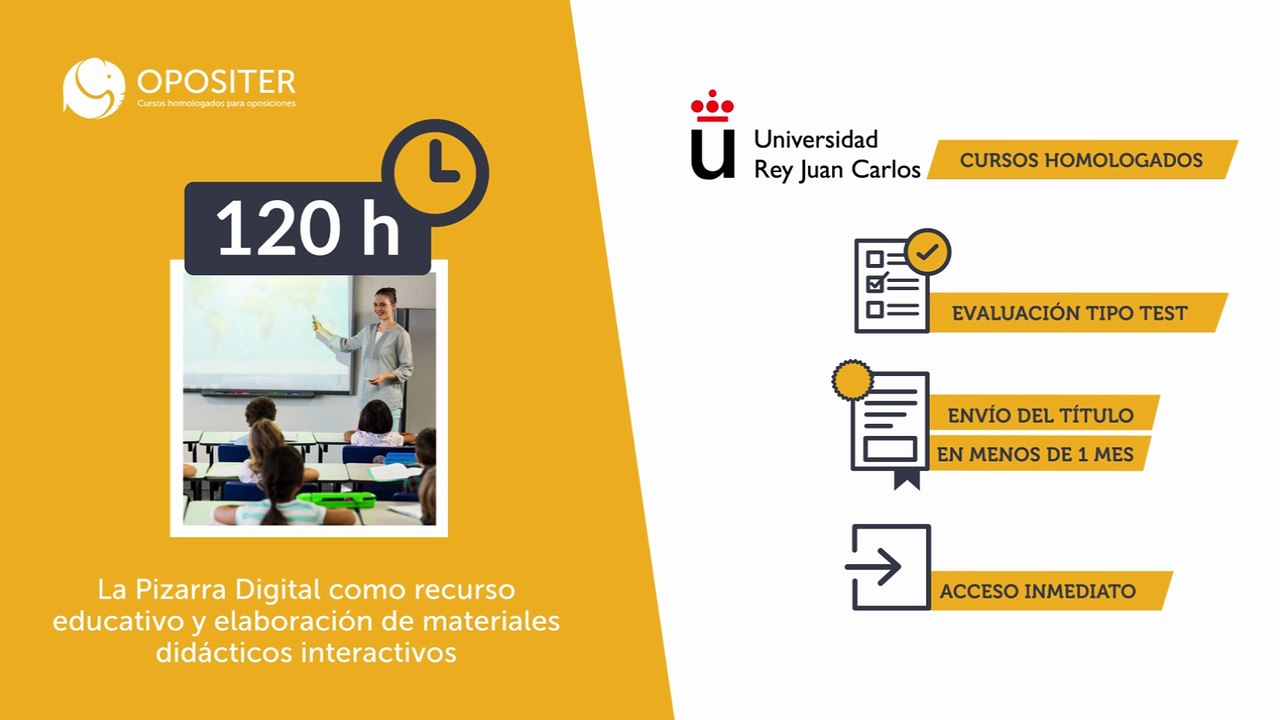 Cursos online homologados para oposiciones educación