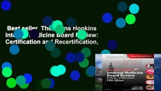 Best seller  The Johns Hopkins Internal Medicine Board Review: Certification and Recertification,