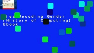 View Recoding Gender (History of Computing) Ebook