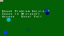 Ebook Problem Solving Cases In Microsoft Access   Excel Full