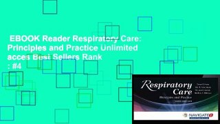 EBOOK Reader Respiratory Care: Principles and Practice Unlimited acces Best Sellers Rank : #4