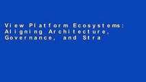 View Platform Ecosystems: Aligning Architecture, Governance, and Strategy Ebook