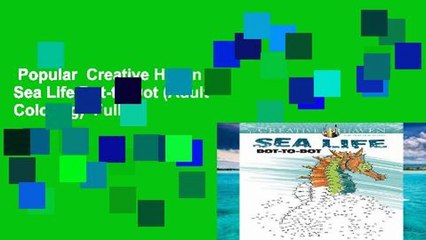 Popular  Creative Haven Sea Life Dot-to-Dot (Adult Coloring)  Full
