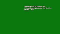 Best seller  Art Of Fantasy - Vol 1 - Adult Coloring Book by: Carl Gookins: Volume 1  Full