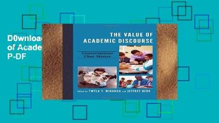 D0wnload Online The Value of Academic Discourse D0nwload P-DF