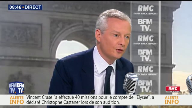 La courbe du chômage baisse sur le temps long , assure Bruno Le Maire