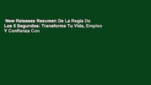 New Releases Resumen De La Regla De Los 5 Segundos: Transforma Tu Vida, Empleo Y Confianza Con