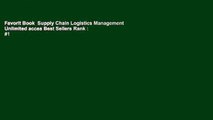 Favorit Book  Supply Chain Logistics Management Unlimited acces Best Sellers Rank : #1