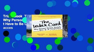 Trial Ebook  The Index Card: Why Personal Finance Doesn t Have to Be Complicated Unlimited acces