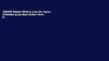 EBOOK Reader What is Lean Six Sigma Unlimited acces Best Sellers Rank : #1