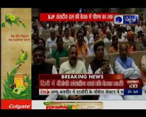 पीएम मोदी को बीजेपी संसदीय दल की बैठक में खिलाई गई मिठाई, जानिए क्यों