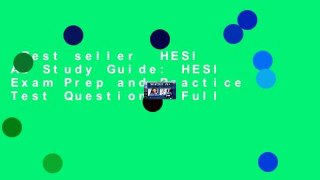 Best seller  HESI A2 Study Guide: HESI Exam Prep and Practice Test Questions  Full