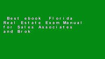 Best ebook  Florida Real Estate Exam Manual for Sales Associates and Brokers (Florida Real Estate