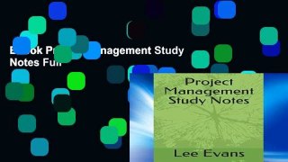 Ebook Project Management Study Notes Full