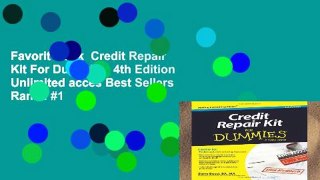 Favorit Book  Credit Repair Kit For Dummies, 4th Edition Unlimited acces Best Sellers Rank : #1