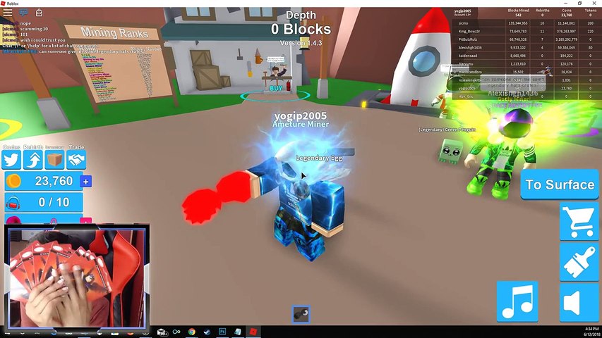 New Mythical Hat Crate Code In Roblox Mining Simulator Video