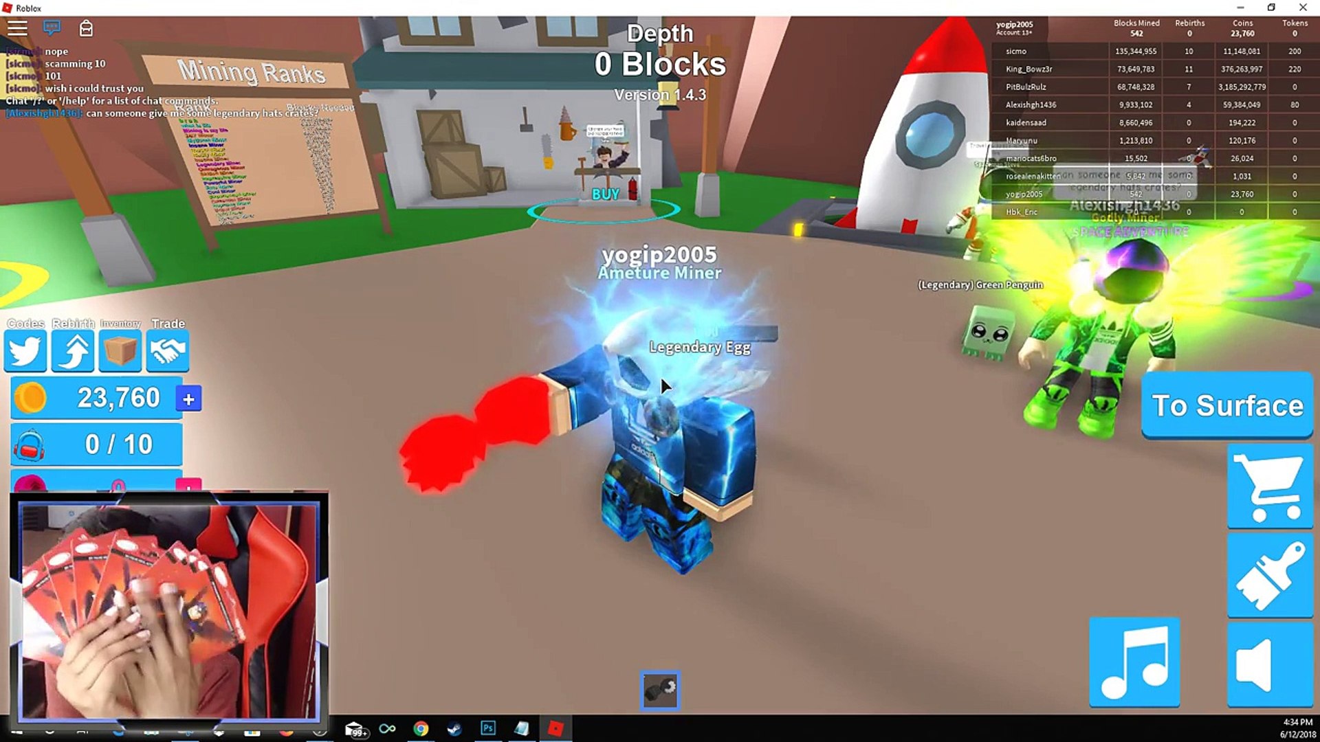 New Mythical Hat Crate Code In Roblox Mining Simulator Video Dailymotion - roblox jelly miner