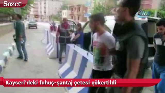 Kayseri’deki fuhuş-şantaj çetesi çökertildi