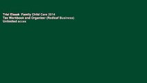 Trial Ebook  Family Child Care 2014 Tax Workbook and Organizer (Redleaf Business) Unlimited acces