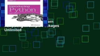 Popular to Favorit  Introducing Python: Modern Computing in Simple Packages  Unlimited