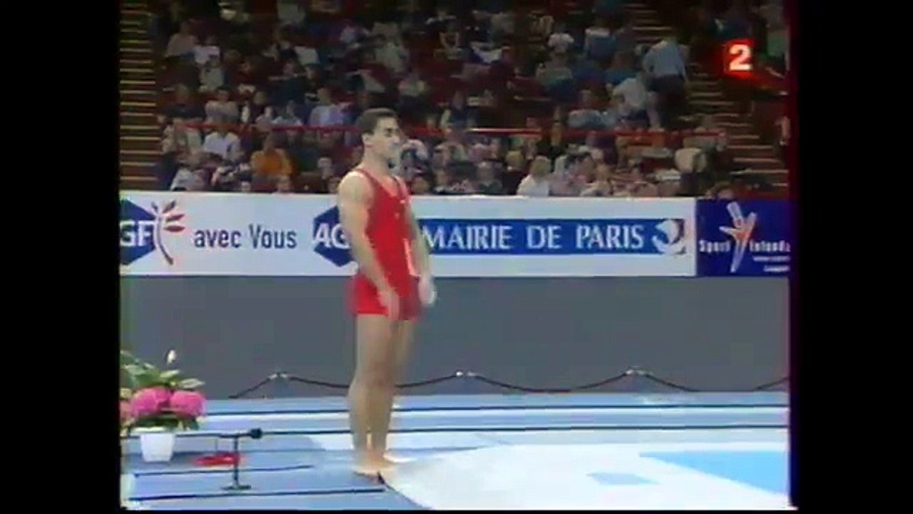 Marian DRAGULESCU (ROM) floor - 2003 French internationals Qualifs