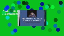 Best ebook  Writing Great Specifications  Any Format