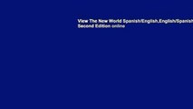 View The New World Spanish/English,English/Spanish Dictionary: Second Edition online