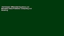 Full E-book  Differential Equations and Boundary Value Problems: Computing and Modeling
