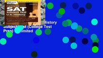 Trial New Releases  Cracking the Sat U.S. History Subject Test (College Test Prep)  Unlimited