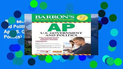 Best seller  AP U.S. Government and Politics (Barron s Ap U.S. Government and Politics)  E-book