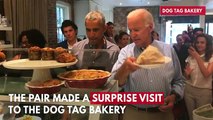 Barack Obama And Joe Biden Visit Bakery Together