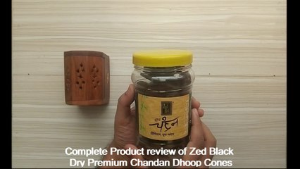 Zed Black Chandan Dry Dhoop Incense Cones for Your Home and Office
