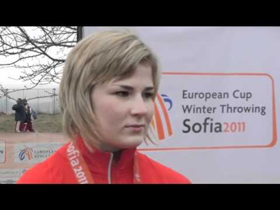 Sophie Kleeberg (GER) after shot put U23