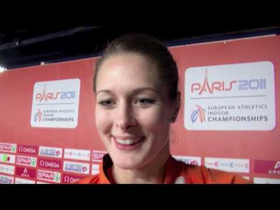 Remona Fransen (NED) after 3 events of the pentathlon