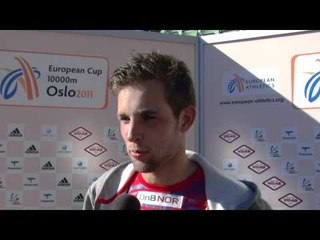 Sindre Buraas (NOR) after EC 10.000m (A-Race) Oslo