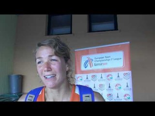 Yvonne Hak (NED) after 800m,  European Team Championships Izmir