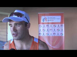 Robbert Jan Jansen (NED) after Pole Vault, European Championships Izmir