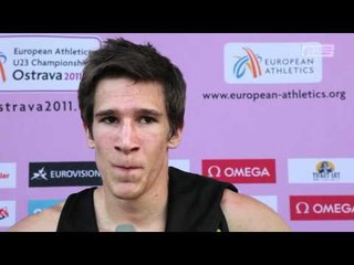 Thomas Van Der Plaetsen (BEL), Decathlon Men - flash interview (ECH U23 Ostrava 2011)