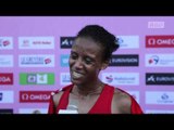 Layesh Abdullayeva (AZE), 10000m Women - flash interview (ECH U23 Ostrava 2011)