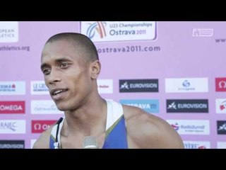 Sheryf El-Sheryf (UKR), Triple Jump Men - flash interview (ECH U23 Ostrava 2011)