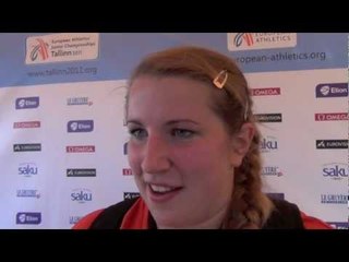 Lena Urbaniak (GER) after winning gold in shot put