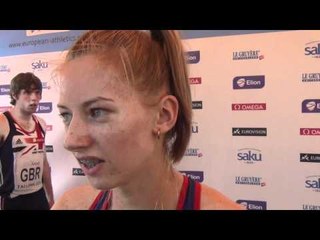 Bianca Razor (ROU) after the 4*400m Relay  and winning the 400m