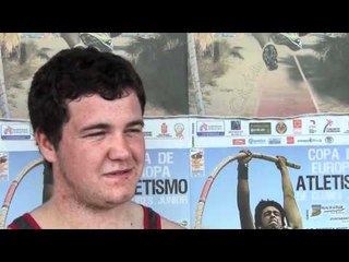 Andrew Elkins (GBR) after hammer throw