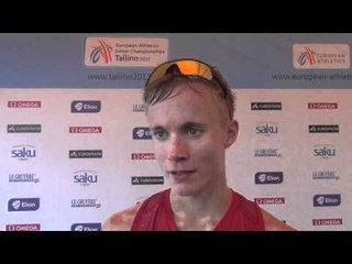 Thomas Solberg Eide (NOR) after winning 1500m ( heat 1)