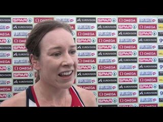 Stephanie Twell (GBR) after participating in the women's U23 race