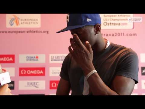 Teddy Tamgho before European Athletics U23 Championships Ostrava 2011