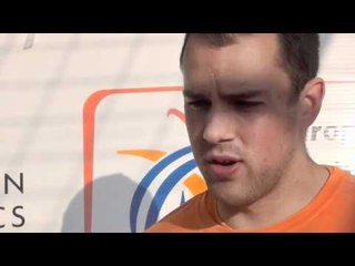 Erik Cadee (NED) after winning discus throw, men group A