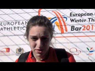 Sarah Mayer (GER) after javelin throw, women U23