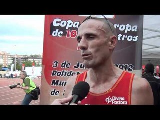Jose Manuel Martinez after EC 10,000m, Bilbao