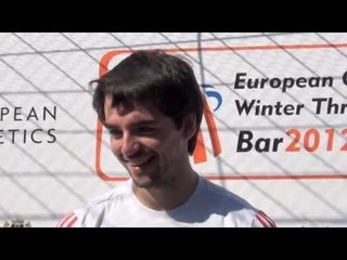 Tiago Aperta (POR) after national record in javelin throw, men